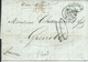 ITALIE DE ROME POUR GRENOBLE TAXE "10" PAR VOIE DE MER POUR GRENOBLE DE 1857 LETTRE COVER - Non Classés