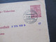 1940 Protektorat Böhmen Und Mähren Ganzsache Zentralsozialversichungsanstalt Dienstpostkarte DPB 1 Antwortteil - Cartas & Documentos