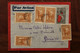 1937 Madagascar France Cover Voir Dos Oblit Mécanique Gagnez Du Temps Répondez Par Avion - Lettres & Documents