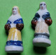 Lot 15 Fèves - Porcelaine - Santon Crèche Âne Mouton Noël - Vers 1980 / 2010 - Santons