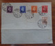 M.E.F. Overprints On GB 1942 KGVI Stamps SG M6-M10 5v First Day Cover Cancelled Asmara Eritrea - Eritrea