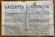 GIORNALE GAZZETTA LIVORNESE Del 16-17/7/19087  IL GRAVE STATO DEL PAPA  ....CON RARE INSERZIONI PUBBLICITARIE - Premières éditions