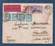 ⭐ Indochine - Premier Vol - Cachet Saïgon Central Avec Cachet Marseille Gare Au Dos - 1931 ⭐ - Poste Aérienne