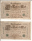 Allemagne - Lot 8 Billets 1000 Mark  . Année 1910. - 1000 Mark