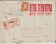 1935 - PAIX Avec PUB "BLECAO DEJEUNER INSTANTANE" Sur ENVELOPPE RECOMMANDEE De PARIS => ROUEN - Lettres & Documents