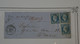 BN17 FRANCE BELLE LETTRE CHARGEE 1860 POUILLY A PARIS+NAPOLEON N°14 +CACHET CIRE ++AFFRANC.INTERESSANT + + - 1853-1860 Napoleone III