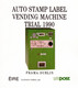 EIRE IRELAND ATM STAMPS / VENDING MACHINE TRIAL 1990 / TEN STAMPS EACH TYPE / Automatenmarken Distributeur - Franking Labels