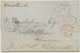 GB 1861 Superb Stampless Entire With Red Manuscripts "10 ½" (d Till ½ Oz.) And "6 ½" To FEHMARN, DENMARK (now Germany) - Covers & Documents