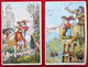 2 Chromos - Publicité - Biscuits Marie-Eugénie - J. Bte. Thibaut, Mons - Sonstige & Ohne Zuordnung