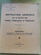 L132 - 1951 Instruction Générale Sur Le Service Des PTT PZ PZ1 Personnel Recrutement Et Organisation Des Forces Armées - Postal Administrations