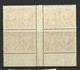 Australia 1936 2d South Australia Centenary Ash Imprint Block Of 4 MNH / MLH - Neufs