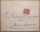 REGNO 1863 - EMISSIONE DE LA RUE - BUSTA CON DOCUMENTO SOCIETA' PROMOTRICE DI BELLE ARTI IN GENOVA 1877 - M.SE SPINOLA - Non Classés