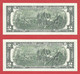 Rarität ! 2X 2 US-Dollar Fortlaufend Auf Informations-Blatt [2009] > F 05646862 A + ...63 A < {$002-023BL} - Nationale Valuta