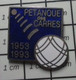 414c Pin's Pins / Beau Et Rare / SPORTS / PETANQUE DES CARRES 1953 1993 Par ALPES TROPHEES - Pétanque