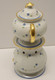 *BELLE TISANIERE THEIERE PORCELAINE LIMOGES S.A. Fleurs Bleues Dorures Vitrine   E - Limoges (FRA)