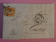 BP3 FRANCE BELLE LETTRE 1855 ETOILE DE PARIS  A CASTRES +NAP. N°16 40C +AFFR.INTERESSANT++ - 1853-1860 Napoleon III