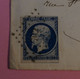 BP3 FRANCE BELLE LETTRE 1857 TROYES A RICEYS  +NAP. N°14 BLEU NUIT +AFFR.INTERESSANT++ - 1853-1860 Napoléon III.