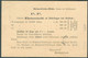 2 Cent. Brun Obl. Dc DOMMELDANGE Sur Carte Imprimée Du 20-5 1899 Vers Birtrange Via EttelbrucK.  - 20833 - 1895 Adolphe Rechterzijde