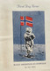 NORWAY 1961, FDC PRIVATE COVER, ILLUSTRATE FLAG, AMUNDSEN'S ARRIVAL AT SOUTH POLE, PARTY & TENT, 2 STAMP, OSLO CITY CANC - Lettres & Documents