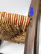 Delcampe - *ANCIENNE CHAISE D'ENFANT BOIS & PAILLE 2 COULEURS Collection Déco Poupée   E - Chairs