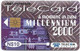 Namibia - Telecom Namibia - Millennium 2000 - Destination Anywhere, Solaic, 1999, 10$, Used - Namibia