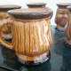 Delcampe - Pichet Anthropomorphe Toby 5 Tasses En Céramique Portugal. A C Peirera. - Jugs