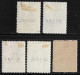 SAMOS 1912 Hermeshead With Black ELLAS Overprint 5 Values From The Set Vl. 9 / 13 MH - Samos
