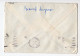 1960?  HONG KONG,GREAT BRITAIN,4 X 4.5 CENTS STAMPS,AIRMAIL TO YUGOSLAVIA,NORTHWEST ORIENT AIRLINES COVER - Brieven En Documenten
