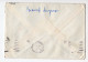 1960?  HONG KONG,GREAT BRITAIN,4 X 4.5 CENTS STAMPS,AIRMAIL TO YUGOSLAVIA,NORTHWEST ORIENT AIRLINES COVER - Covers & Documents