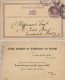 GB - 1877 - 1/2d Lilac Re-Printed Postal Card Mi.P2 Cancelled LONDON NW Duplex (NW15) To London E.C. - Luftpost & Aerogramme