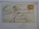 BP 16 FRANCE BELLE  LETTRE  RR  1858  DUNKERQUE A LILLE  +NAPOLEON N° 16  40C  +N°15  +AFFR. INTERESSANT++ - 1853-1860 Napoleon III