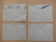 LOT DE 4 ENVELOPPES SUEDE 1956 - 1930- ... Coil Stamps II