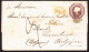 1856 Ausgeschnittene 6d Marke Auf Faltbrief An Notar In Luxemburg (Belgien)? - Lettres & Documents