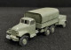 Modellino Camion Militare Con Carrello In Metallo - Other & Unclassified