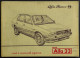 Alfa Romeo Libretto Uso E Manutenzione - Alfa 33 - 1985 - Engines