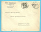 480 Op Brief Stempel JUMET Met Firmaperforatie (perfin) "EDR" Van EMILE DEBRAEKELEER / Huissier Te JUMET - 1934-51