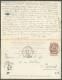 E.P. Carte Double (voyagée Dans Les 2 Sens) De BRUGES 25 Avril 1902 Vers Paris Via Lille Et Retour Dc PARIS 24 R. De CLE - Tarjetas 1871-1909