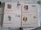 Lot De 16 Cartes Postales Entiers Postaux Decorées De Russie Set Of 16 Full Postcards From Russia - Collections