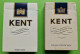 Lot 2 Anciens PAQUETS De CIGARETTES Vide - KENT - Vers 1980 - Zigarettenetuis (leer)