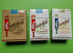 Lot 3 Anciens PAQUETS De CIGARETTES Vide - CHESTERFIELD - Vers 1980 - Zigarettenetuis (leer)