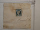 AX 19 FRANCE  LETTRE FRAGMENT  1854 NEUFCHATEL A LAFEUILLIE + NAPOLEON  N°10 +AFFRANC. PLAISANT+ - 1852 Louis-Napoleon