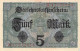 5 Mark 1917 Reichsbanknote AU/EF (II) Darlehenskassenschein - 5 Mark