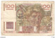 Billet 100 Francs France Filigrane Inversé Jeune Paysan 1.4.1954 - 100 F 1945-1954 ''Jeune Paysan''