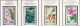 CONGO - Flore Tropicale Stylisée, Rose Porcelaine, Tubéreuse, Bignonia, Hibiscus - Tbres Taxe Y&T N° 46-51 - 1971 - MNH - Neufs