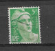 Delcampe - VARIETES FRANCE 1948 N° 809 B  MARIANNE DE GANDON  5 F OBLITERE - Gebraucht