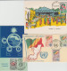 CONGO  Lot  3 FDC  + 3 CARD     Réf  GF - FDC