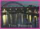 289885 / United Kingdom -  Newcastle-upon-Tyne - Nacht Night Nuit  River Tyne Bridges Bridge Ship PC Great Britain - Newcastle-upon-Tyne