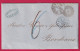 COPENHAGUE DANEMARK 1871 ENTREE 2 ERQUELINE 2 POUR BORDEAUX LETTRE COVER - ...-1851 Prephilately