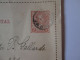 Argentina Entier Postal Fermee 2 Centavos Voyage 1892/Argentina Closed Stationery Postcard 2 Centavos Mailed 1892 - Lettres & Documents