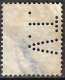 Perfin V.T. (N.V. C.G. Van Tubbergen's Bloembollen- En Zaadhandel) In 1938 Wilhelmina Type Veth 12½ Ct Blauw NVPH 185 - Perfins
